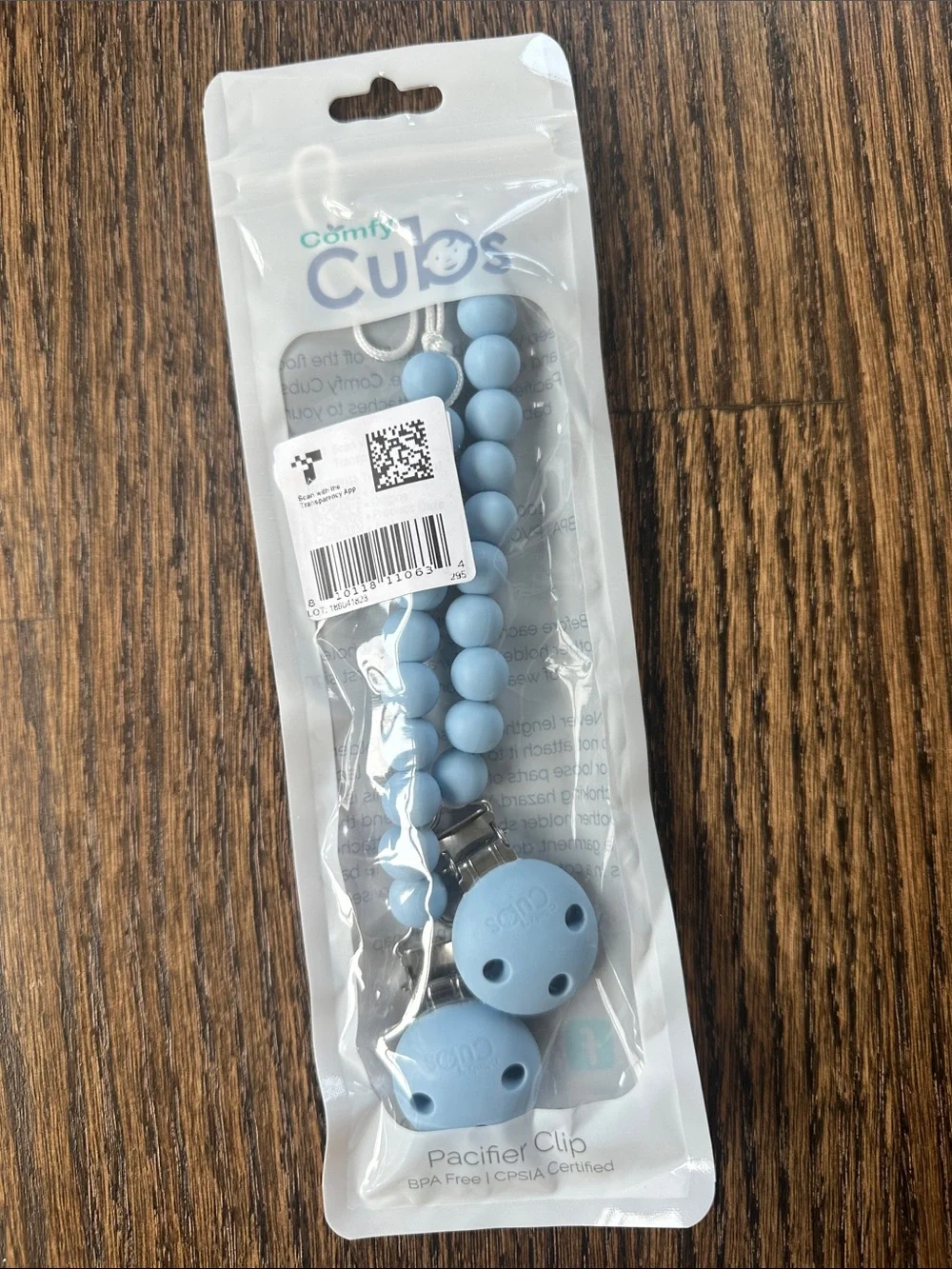 Pacifier Clip in Light Blue - 2 pack never opened NWT